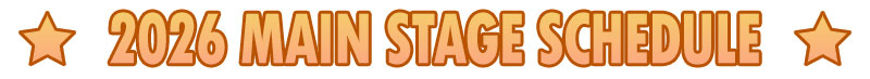 2026 Main Stage Schedule