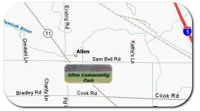 Allen Community Park Location Map