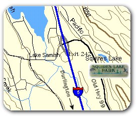 Squires Lake Location Map